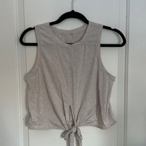 Lululemon Beige Tie Front Tank